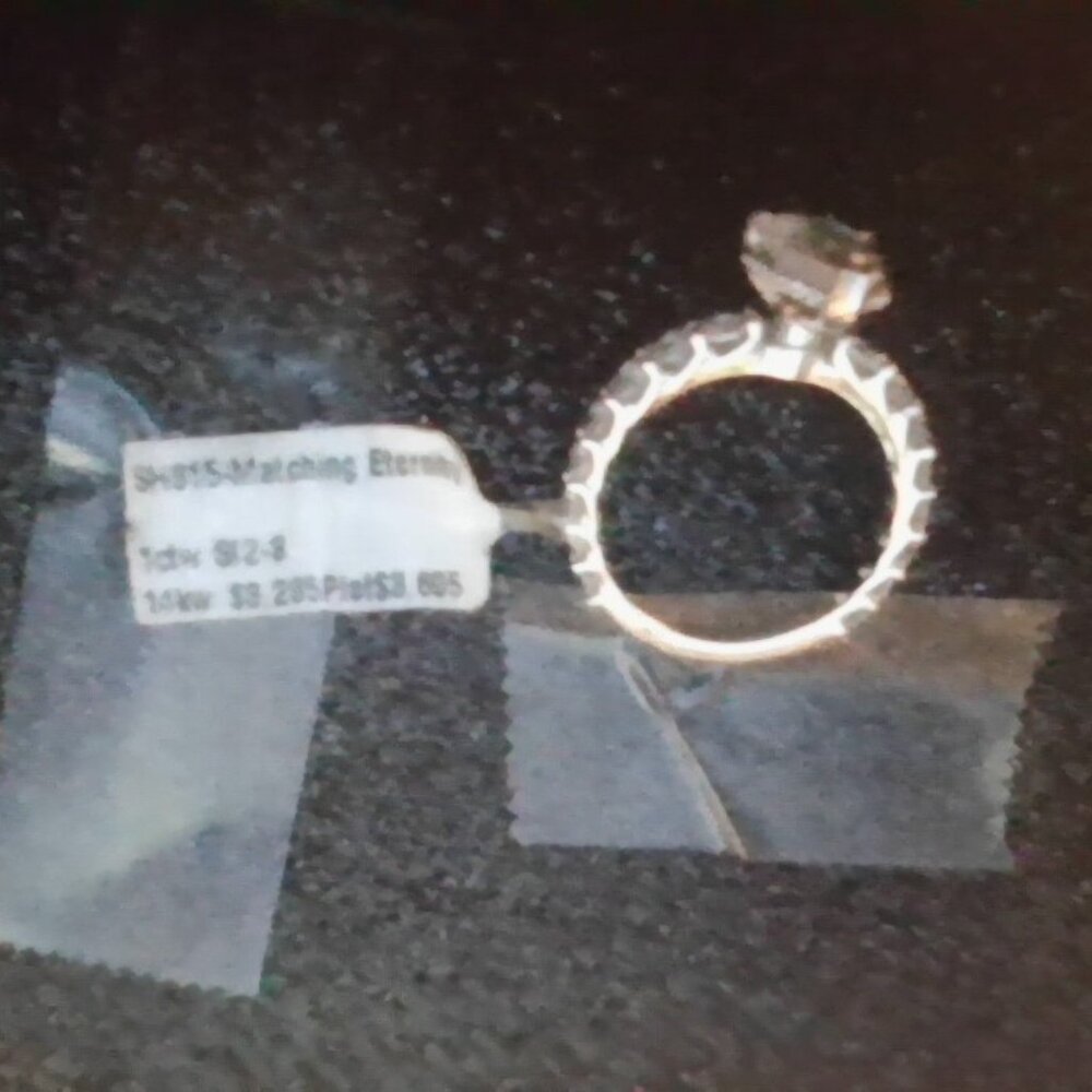 Eternity Diamond Engagement Ring 14k White Gold 1.96ct
